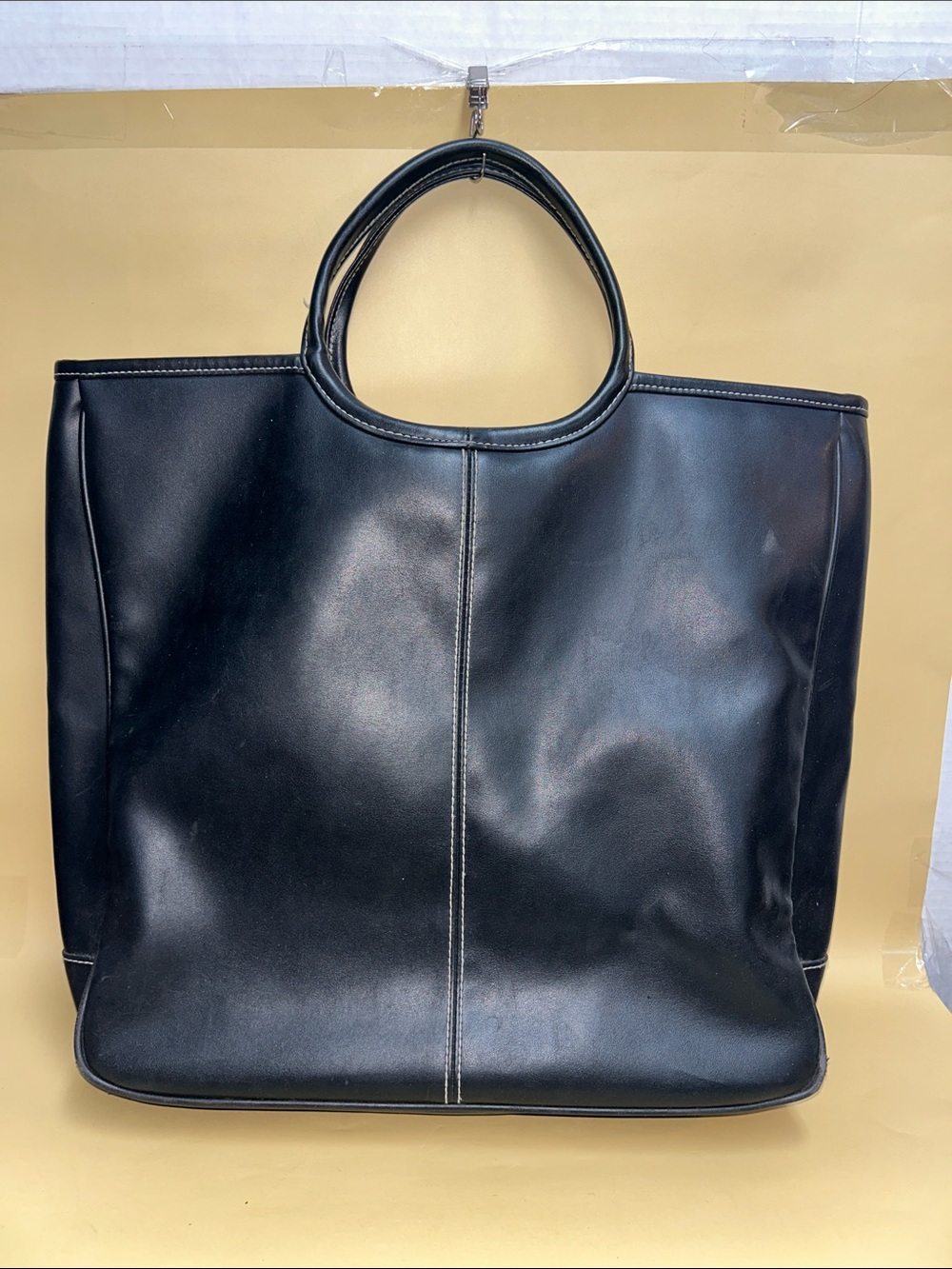 Classic Black Leather Tote Bag by Lancôme